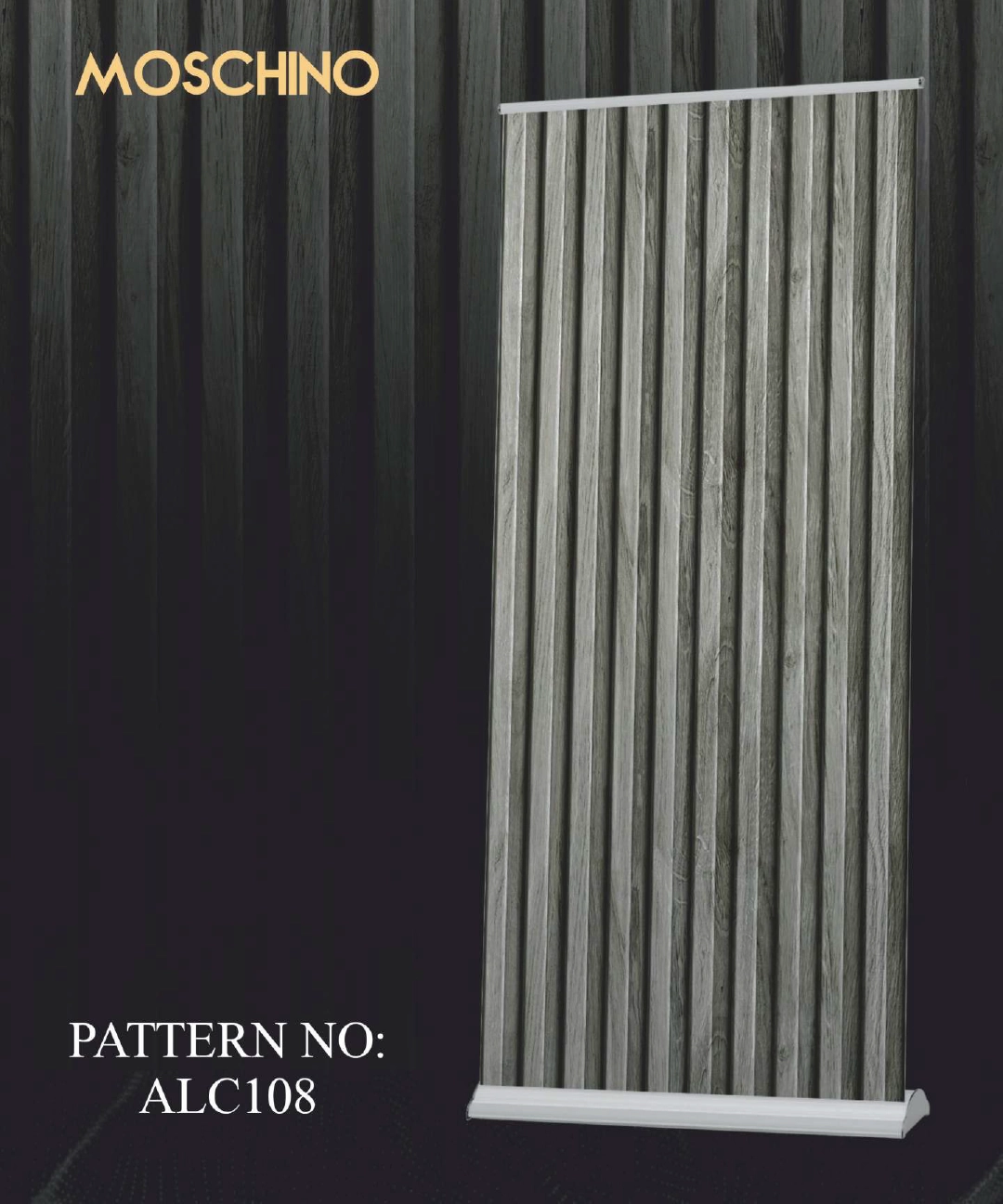   Royal Grey Stripes Wooden Wallpaper
